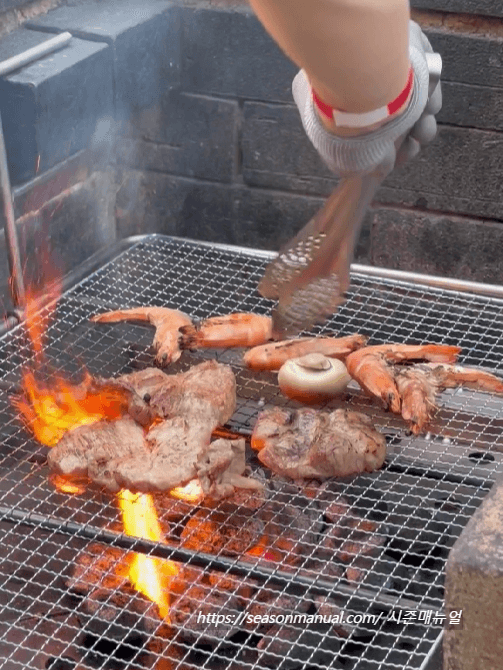 숯불 삼겹살